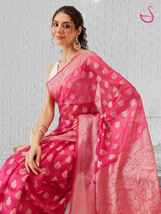 Ruhika – The Blooming Fuchsia Weave
