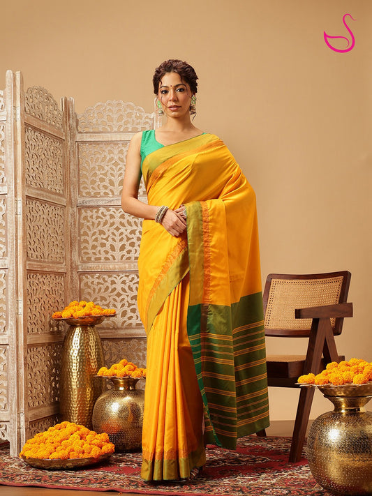 Sarvani - The Mustard Emerald Harmony