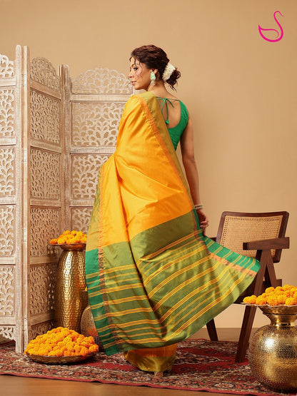 Sarvani - The Mustard Emerald Harmony