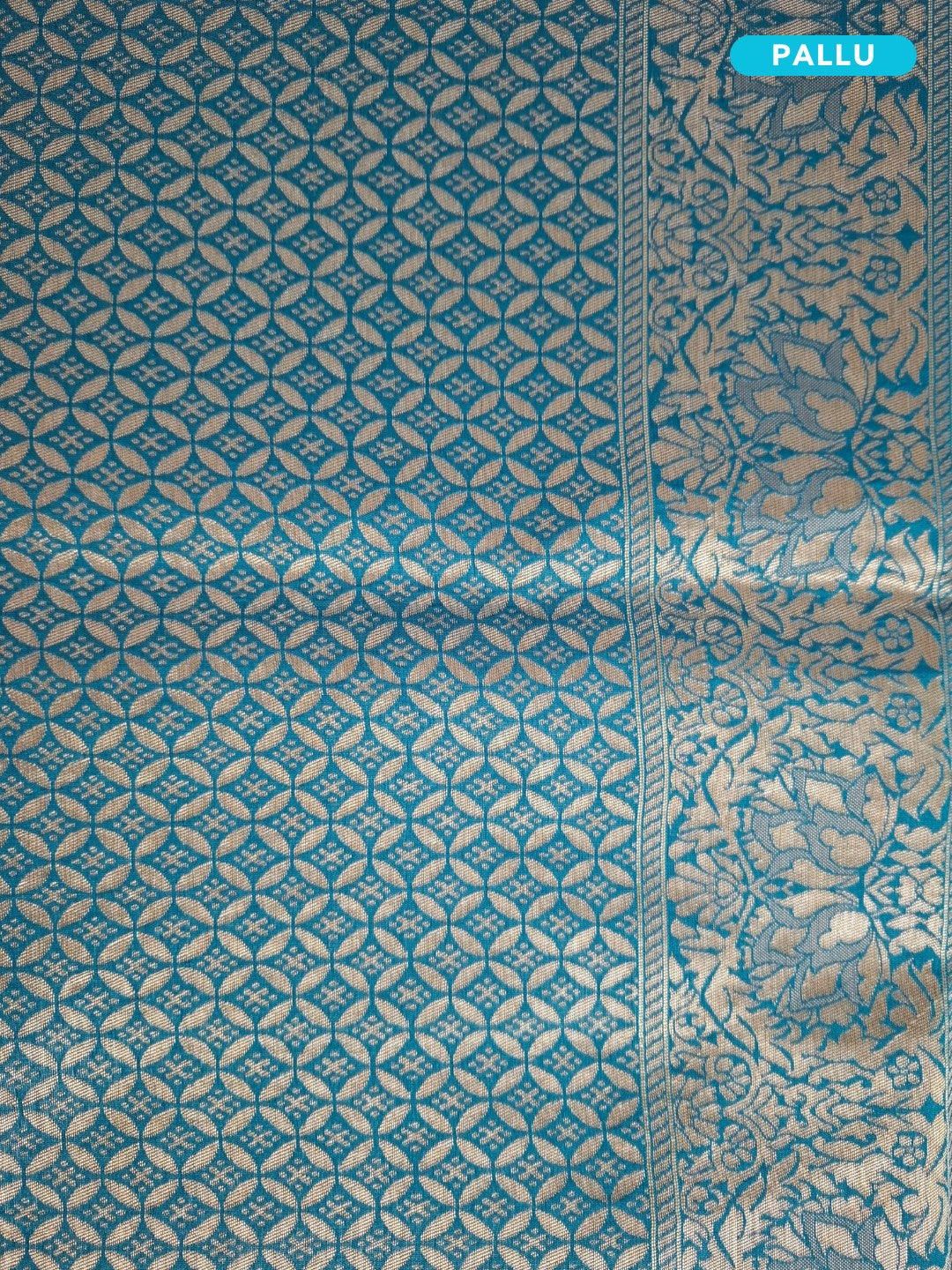 Iravya – The Teal Blue Chanderi Elegance