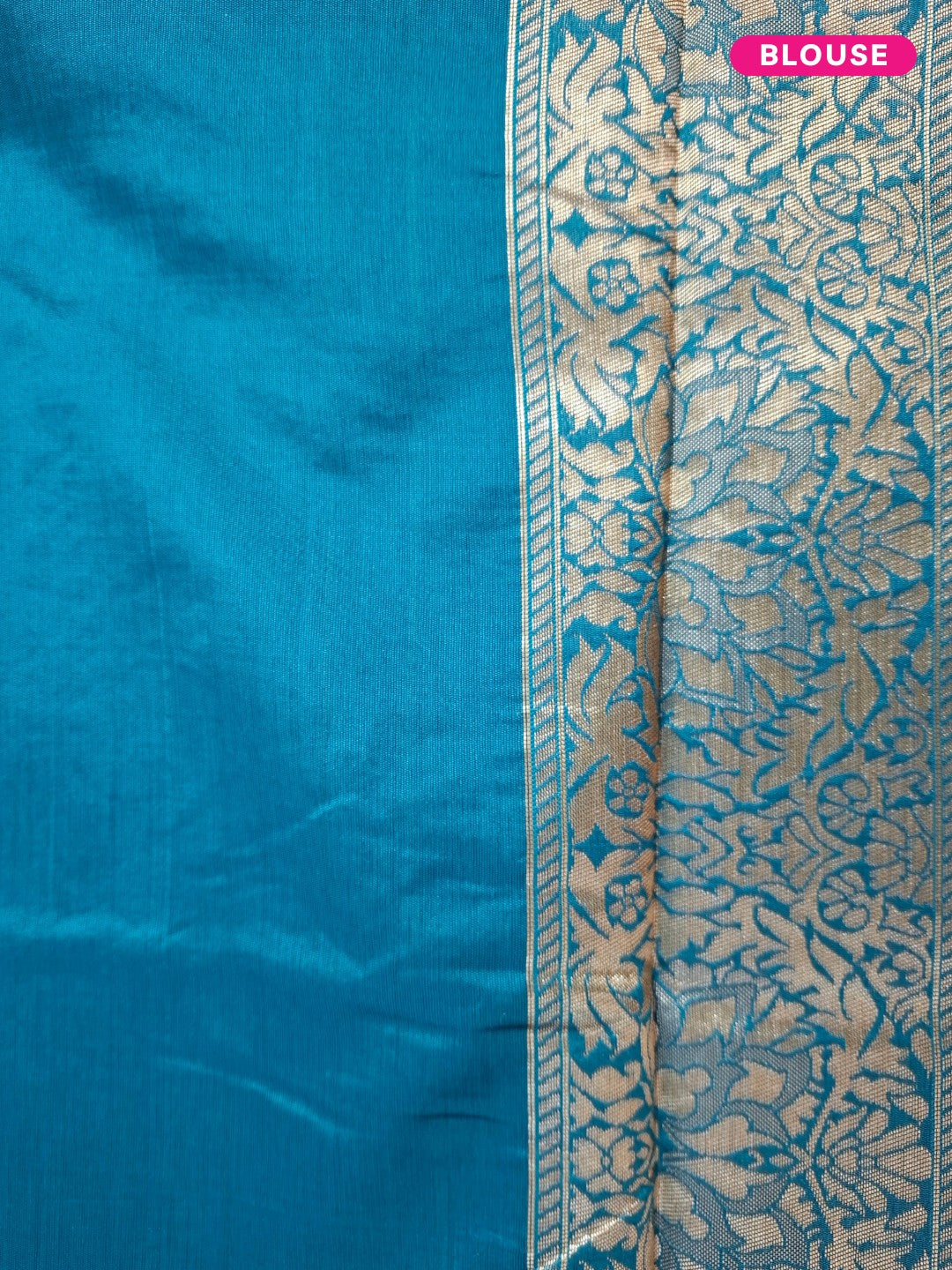 Iravya – The Teal Blue Chanderi Elegance