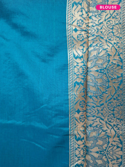 Iravya – The Teal Blue Chanderi Elegance