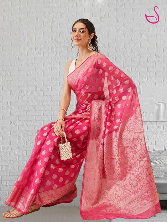 Ruhika – The Blooming Fuchsia Weave