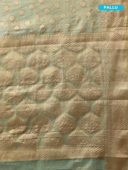 Elvina – Aqua Glow in Tissue Silk