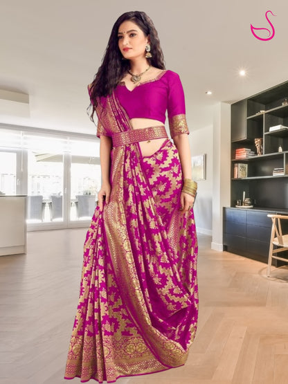 Aneira – The Featherlight Magenta Elegance