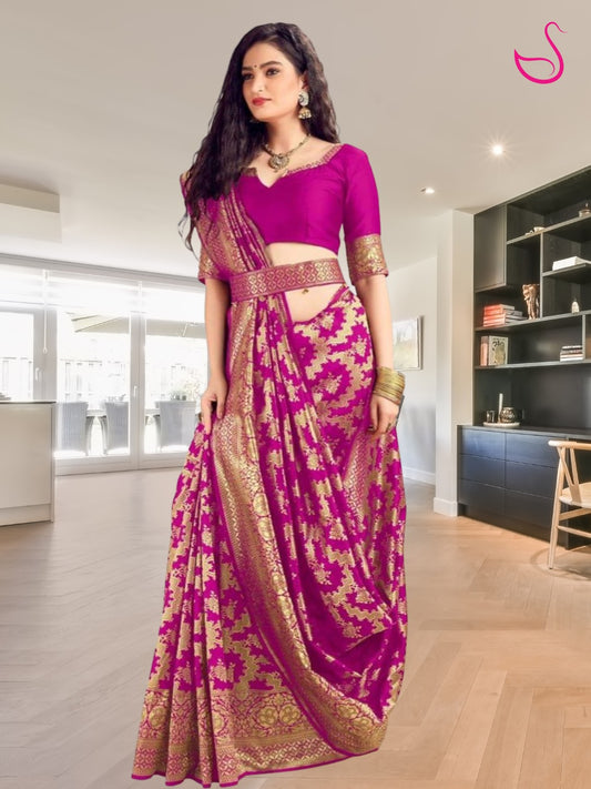 Aneira – The Featherlight Magenta Elegance