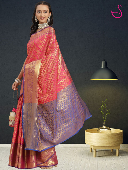 Vyanika – The Magenta Brocade Elegance