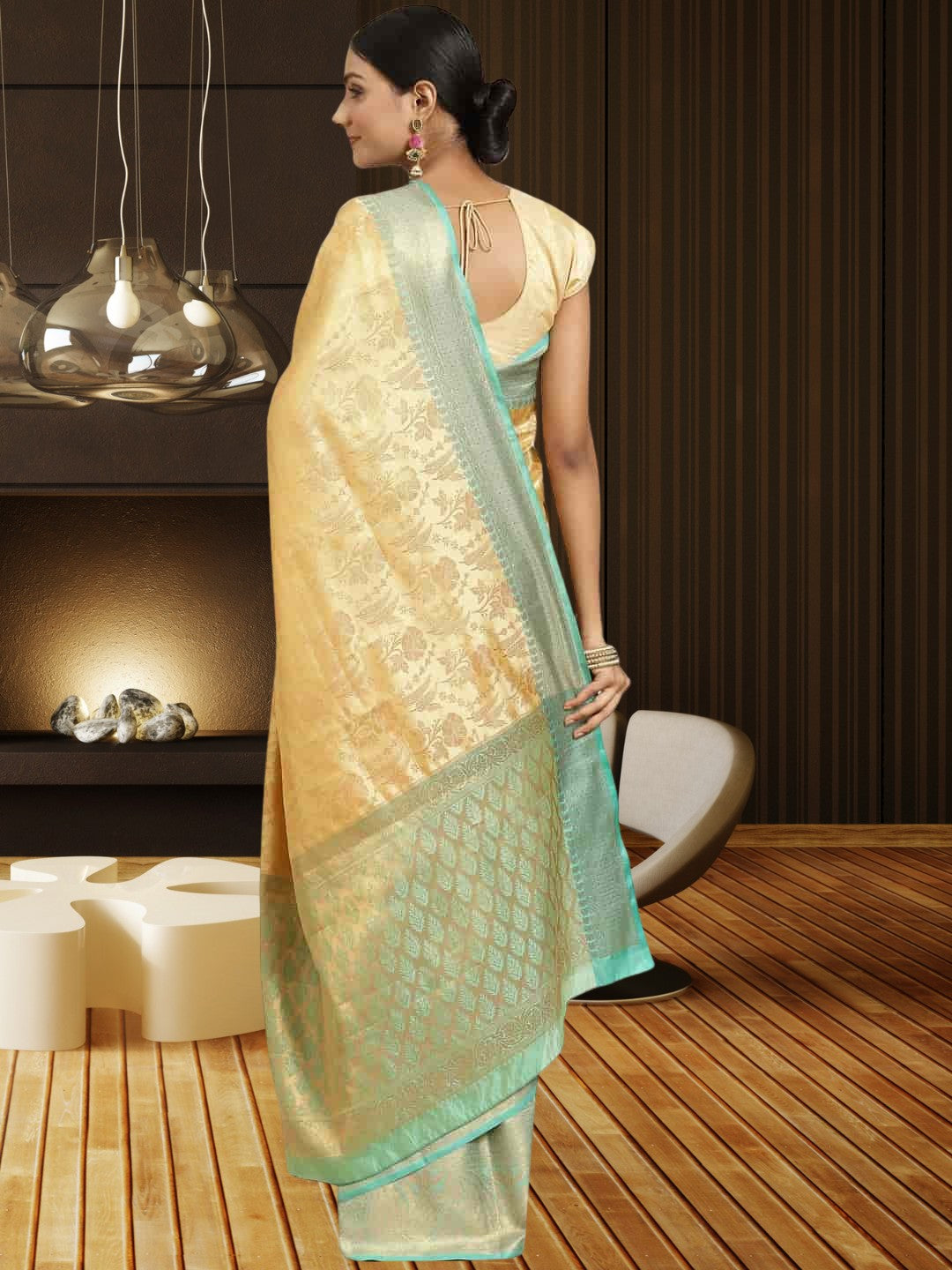 Iraaya – The Beige and Teal Ethnic Elegance