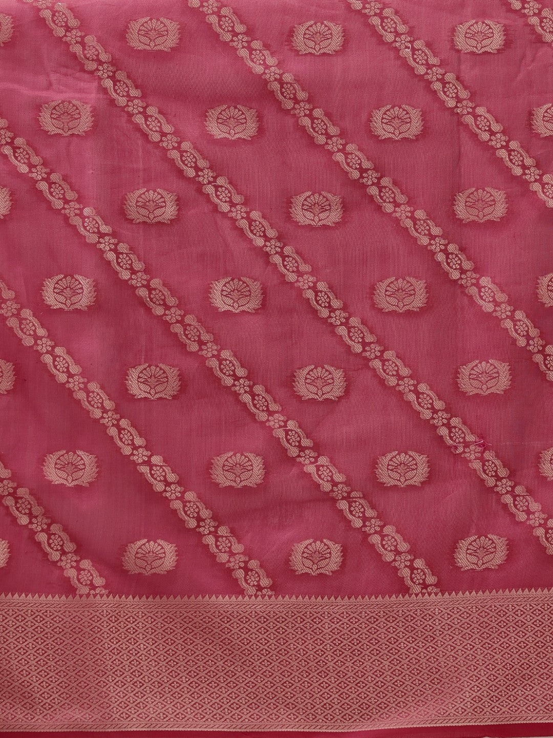 Ishanya – The Rose Pink Jaal Elegance