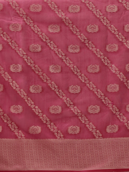 Ishanya – The Rose Pink Jaal Elegance