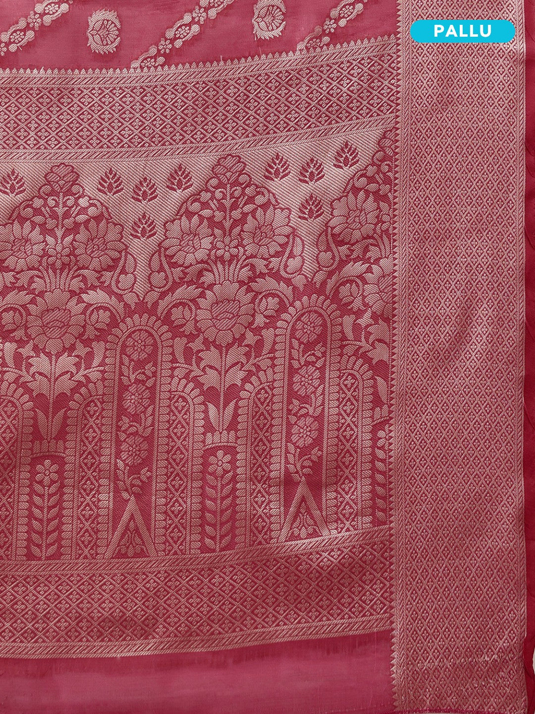 Ishanya – The Rose Pink Jaal Elegance