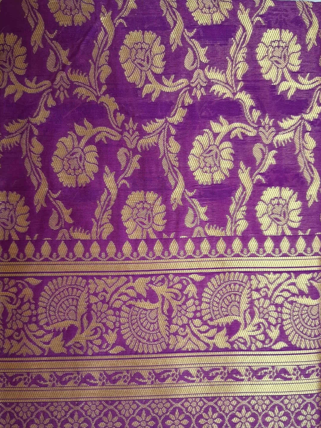Vrisya – The Regal Purple Chanderi Charm