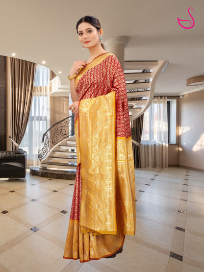 Sharvani – The Red Mustard Elegance