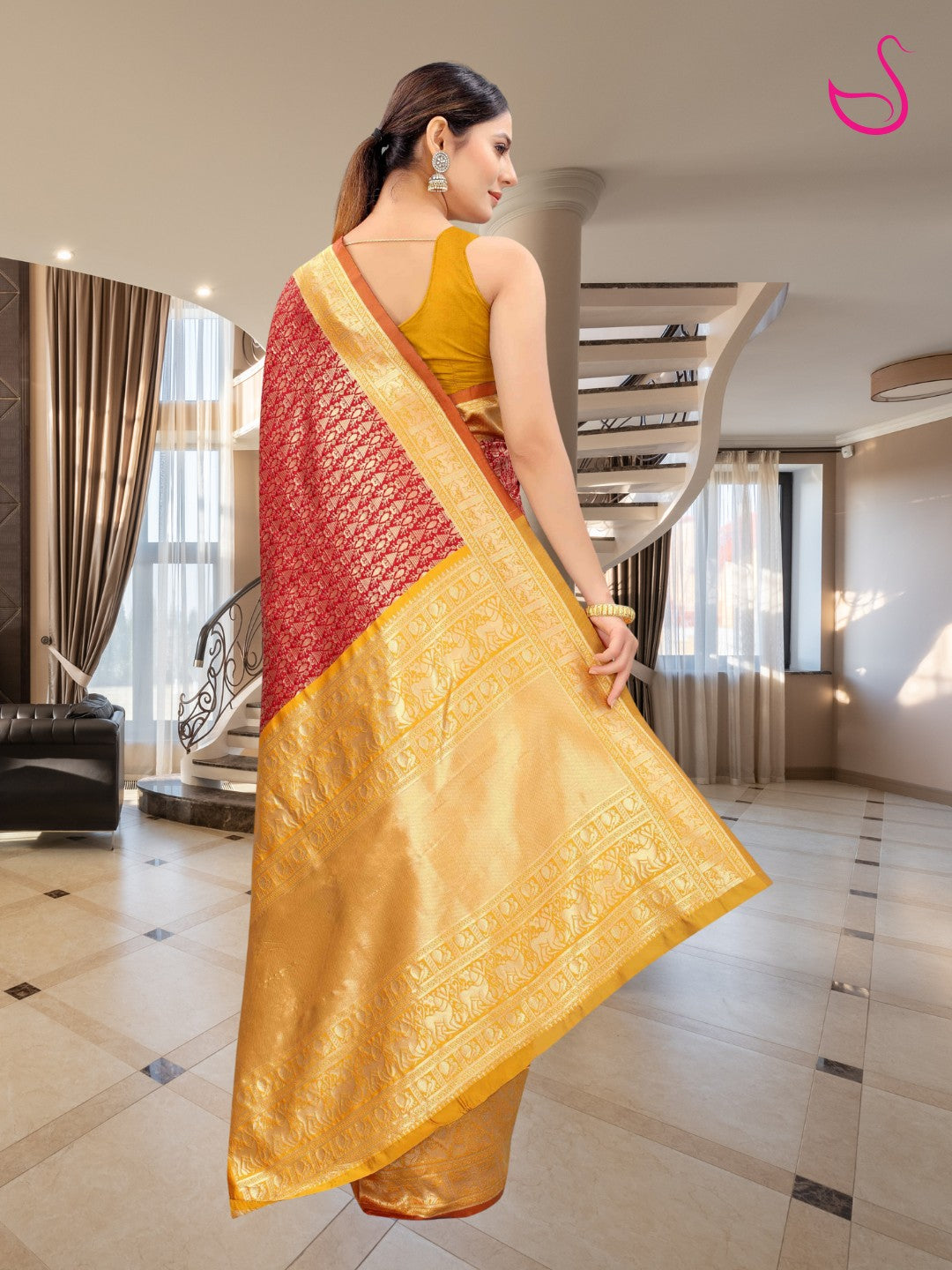 Sharvani – The Red Mustard Elegance