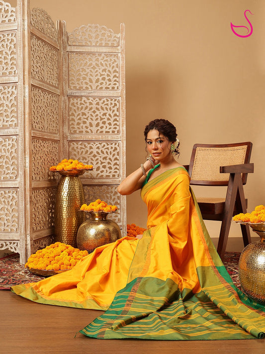 Sarvani - The Mustard Emerald Harmony