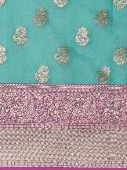 Pranithi – The Enchanting Teal Weave