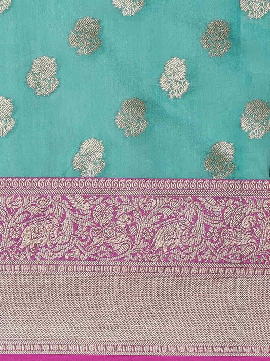 Pranithi – The Enchanting Teal Weave