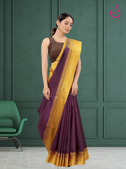 Vamika – The Wine & Gold Poise